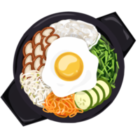 Korean food illustration png