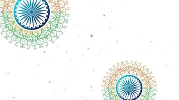 Indian flag madala background for independence day video