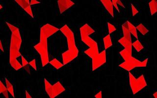 Light Red vector triangle mosaic texture.