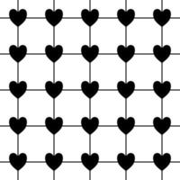 seamless pattern with hearts background vector