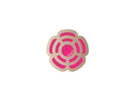 Flower logo icon vector design. Elegant premium ornament vector logotype symbol