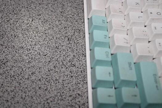Photo of keyboard seen from above