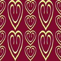 seamless pattern with heart illustration background photo