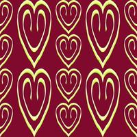 seamless pattern with heart illustration background photo