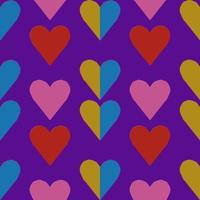 seamless pattern with heart illustration background photo