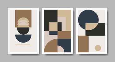 A set of shapes abstract poster. vector