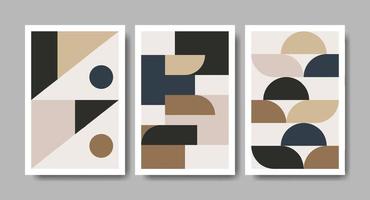 A set of shapes abstract poster. vector