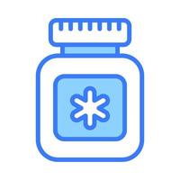 Editable icon of pills jar, vitamin dose, beautiful vector icon