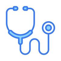 Medical instrument stethoscope vector icon, editable vector