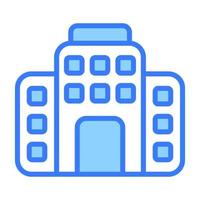 Hospital building vector design in modern style, easy to use icon