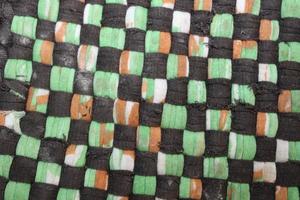 photo of old colorful cloth pattern