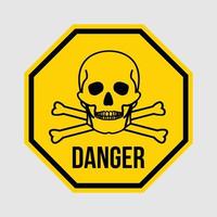 Danger sign vector illustration