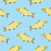 carp seamless pattern. gold fish seamless pattern vector illustration