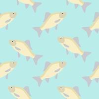 carp seamless pattern. gold fish seamless pattern vector illustration