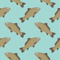 carp seamless pattern. gold fish seamless pattern vector illustration