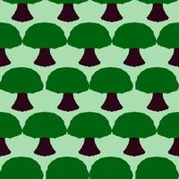 seamless pattern with green tree illustration background photo
