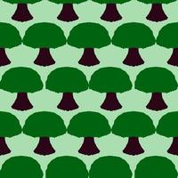 seamless pattern with green tree illustration background photo