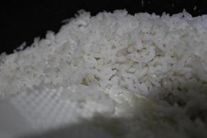 photo of white rice in the basin