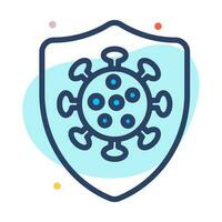 Vector design of corona protection shield, premium icon easy to use