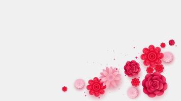 hermosa primavera papel estilo floral antecedentes video