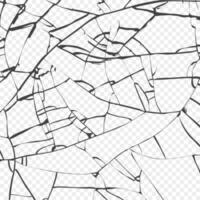 Surface of broken glass texture. Sketch shattered or crushed glass effect. Vector