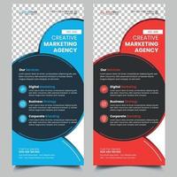 Corporate Rollup Banner Template Design vector