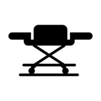 A trendy vector of patient stretcher, icon