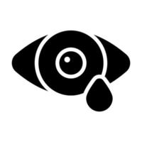 un increíble vector icono de ojo gota, en moderno estilo