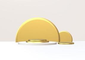 podium, stage, pedestal, product  display, display, gold photo