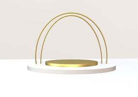 podium, stage, pedestal, product  display, display, gold photo