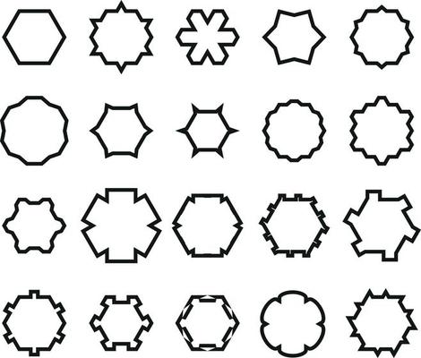 Collection Of Graphic Elements And Vector Shapes