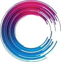 Vector Image Of Graphic Element In Purple And Blue Color