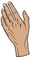 Vector Image Of A Left Hand