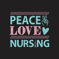 Nurse typographic t shirt design vector. vector