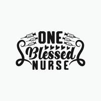 Nurses typographic quotes design vector graphic.