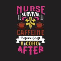 Nurses quotes t shirt design vector graphic