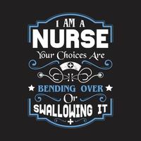 International Nurse day quotes design vector. vector