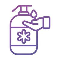 An amazing icon of hand sanitizer, editable vector of hand hygiene