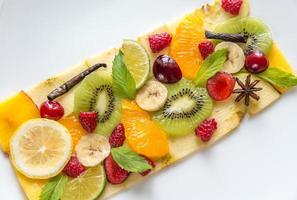 Fruit and berry carpaccio photo