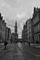 somewhere in the old town in November Gdansk photo