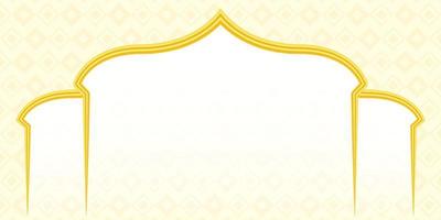 Simple Elegant Islamic Banner Background Template vector