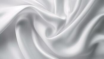 realistic wavy abstract background, delicate and elegant white silk cloth, photo