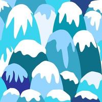 cute seamless background pattern with snowy mountains. Creative children's texture. For printing children's textiles vector