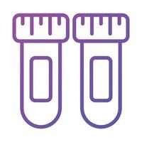 A laboratory equipment for trendy style vector test tube icon