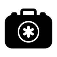 An icon of first aid kit for emergency, medical kit vector