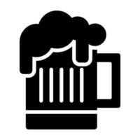 Cheers vector icon in new style, editable design of beer mug