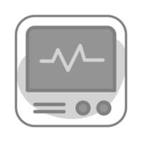 Electrocardiogram vector icon in modern style, editable design