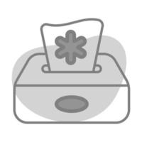 hermosa icono de tejidos caja, higiene accesorio en editable estilo vector