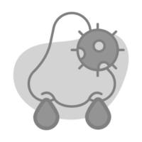 Runny nose vector design, editable icon of sinusitis coronavirus