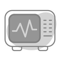 An icon of heartbeat monitor, electrocardiogram machine vector design